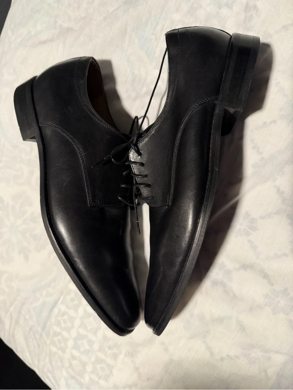 Banana Republic Black Leather Derby Dress Shoes size 11M